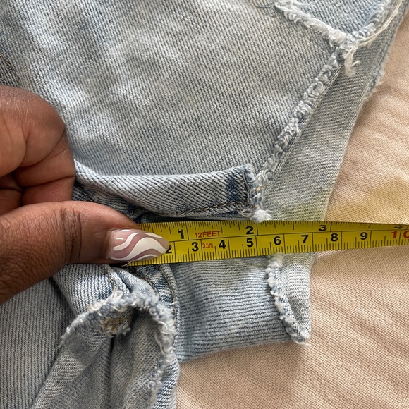 GAP Womens Jean Shorts Size 26 Blue Slim Short Distressed Light Wash Denim - Picture 10 of 10